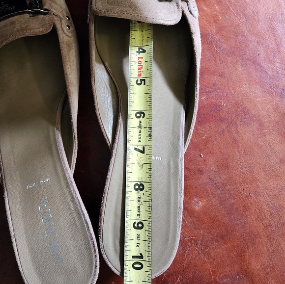 Prada Light brown Suade Mules SZ 40-9.5 narrow - Picture 6 of 7